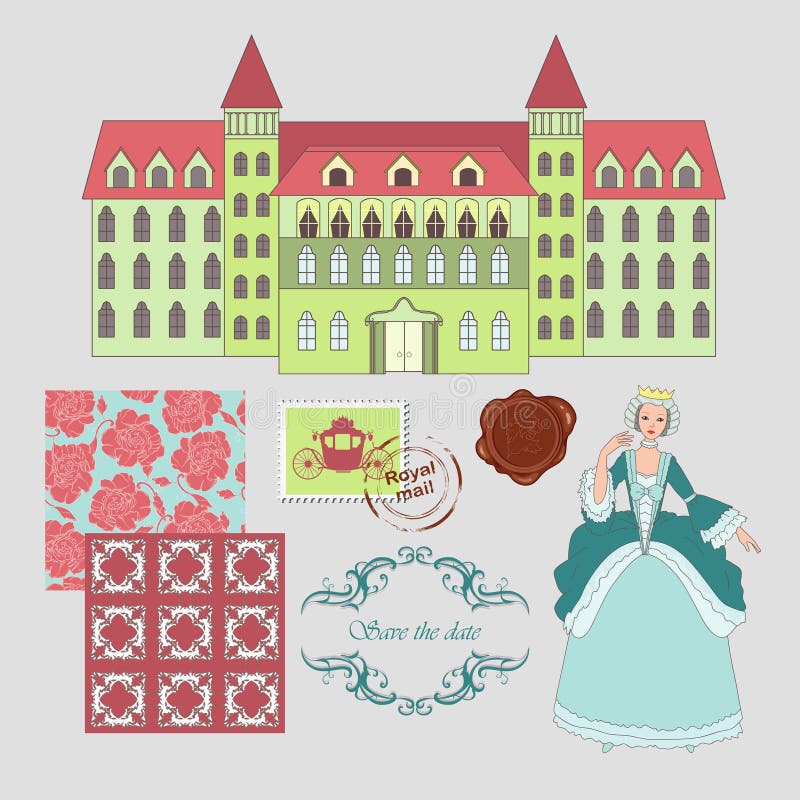 Royal residence royalty free illustration