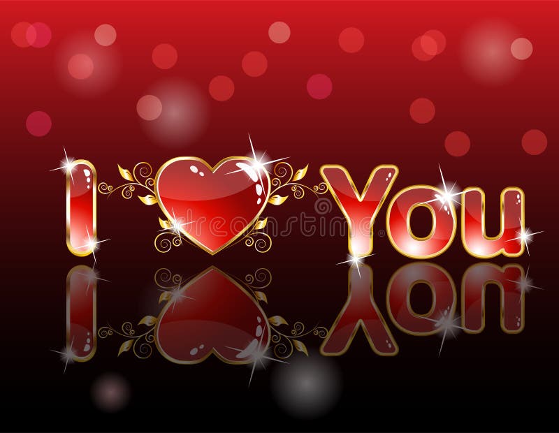 Royal sparkling heart card royalty free illustration