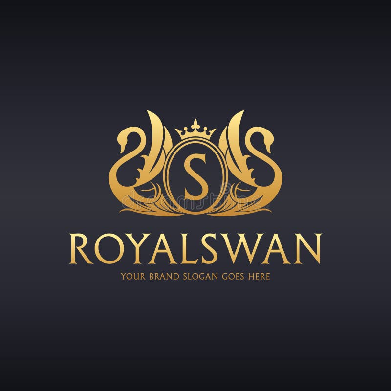 Royal Swan logo stock vector. Illustration of wing, wedding - 97524908