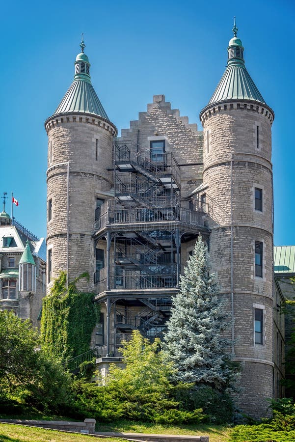 Royal Victoria hospital in Montreal located in an ancient buildings with turrets, Quebec Canada