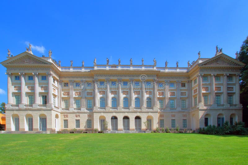 Royal Villa in Milan City in Italy Stock Photo - Image of facade, urban ...