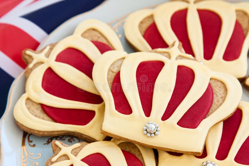 Royal wedding cookies royalty free stock photos