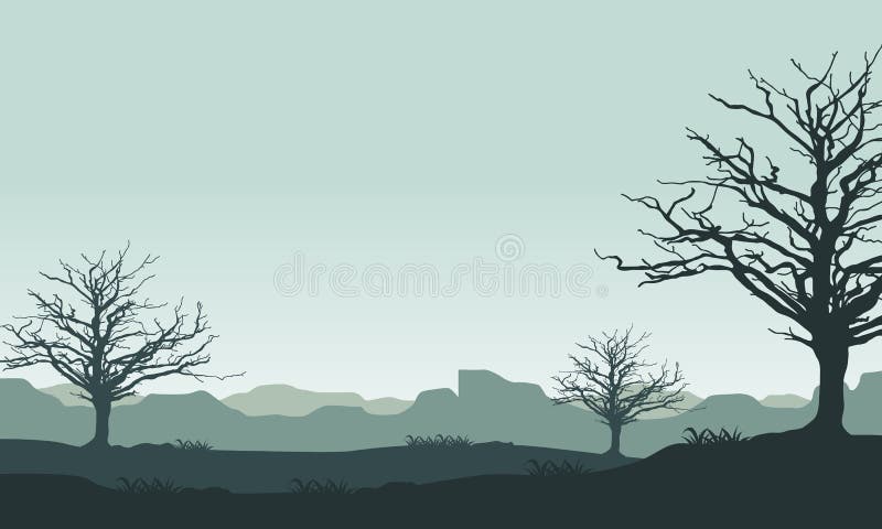 Rozbryzgana atmosfera poranna na wsi z pięknym krajobrazem naturalnym. ilustracja wektorowa ilustracja wektor