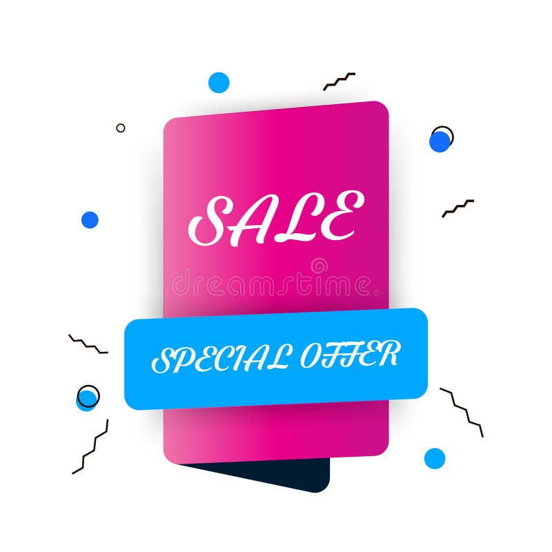 Roze en blauw minimalistisch het malplaatjeontwerp van de Verkoopbanner Grote verkoopspeciale aanbieding Kan de speciale aanbiedi vector illustratie Roze en blauw minimalistisch het malplaatjeontwerp van de Verkoopbanner Grote verkoopspeciale aanbieding Kan de speciale aanbiedi vector illustratie