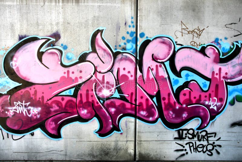 Roze graffiti Roze graffiti