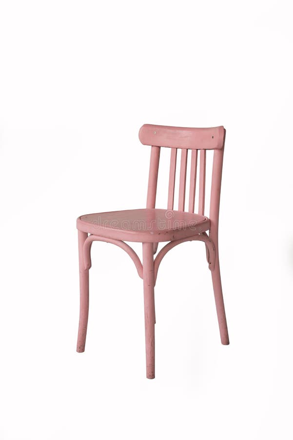 Roze Stoel Op Een Witte Achtergrond Stock Afbeelding - Image of roze, benen: 148178169
