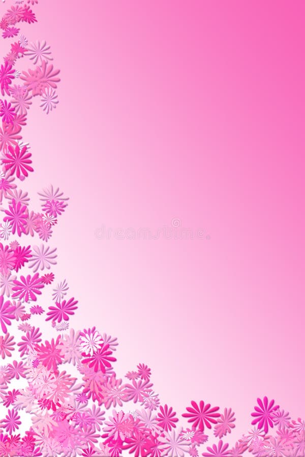 Roze madeliefjeframe royalty-vrije illustratie Roze madeliefjeframe royalty-vrije illustratie