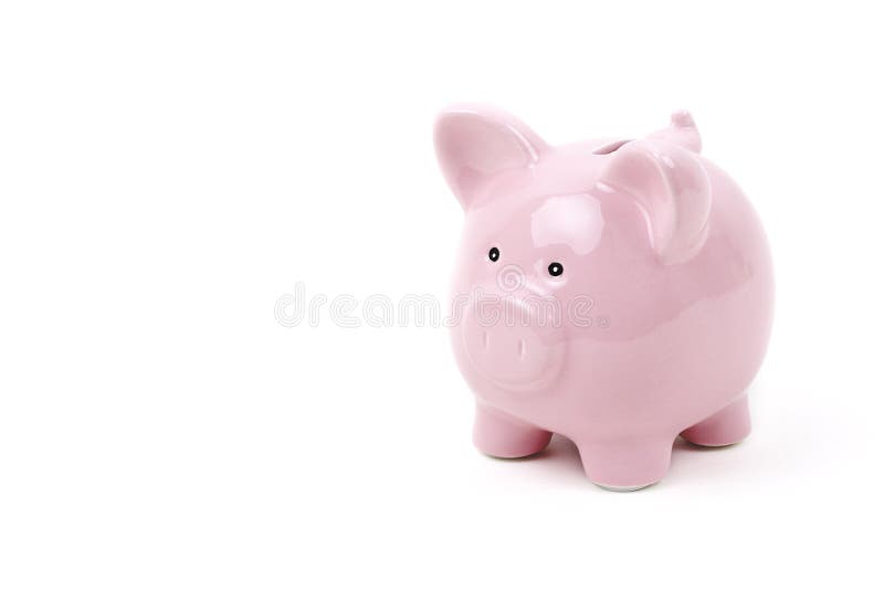 Roze piggybank royalty-vrije stock fotografie Roze piggybank royalty-vrije stock fotografie