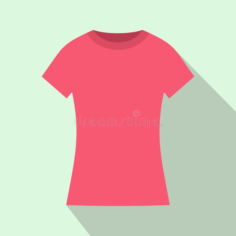 Roze t-shirtpictogram, vlakke stijl royalty-vrije illustratie Roze t-shirtpictogram, vlakke stijl royalty-vrije illustratie