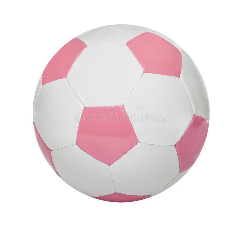 Roze Voetbalbal stock fotografie Roze Voetbalbal stock fotografie