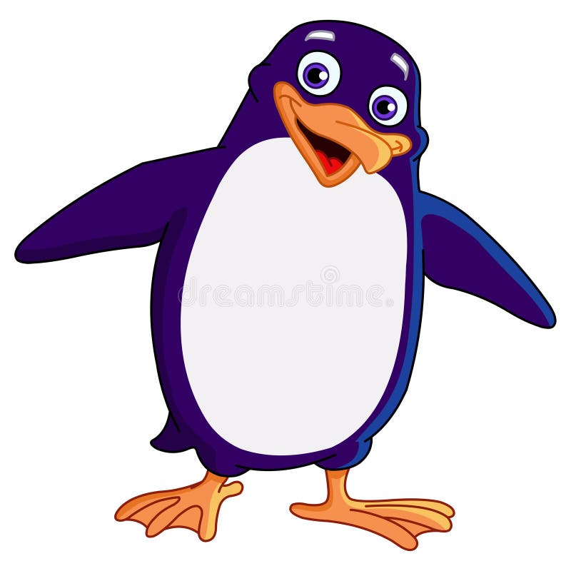 Rozochocony pingwin