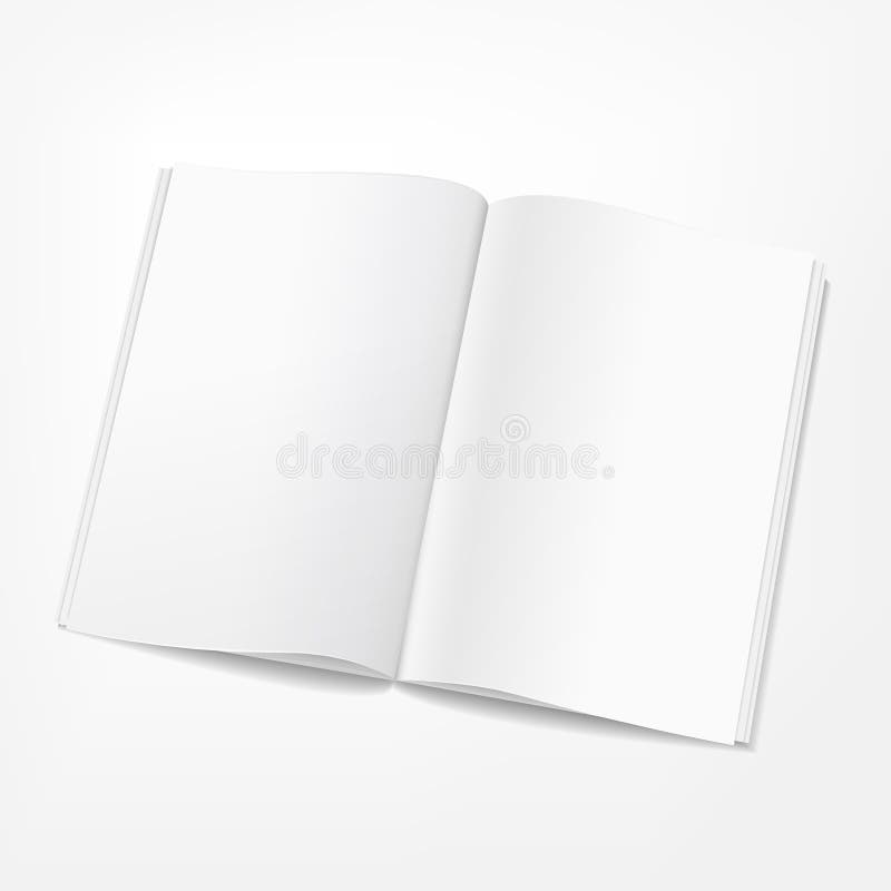 Rozpieczętowana broszura na białym tle