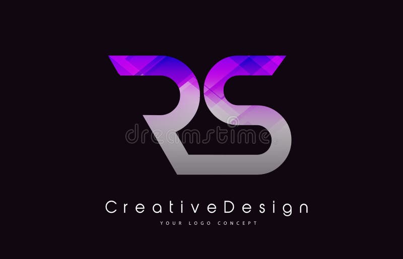 RS Brush Letter Logo Design. Artistic Handwritten Letters Logo C Stock ...