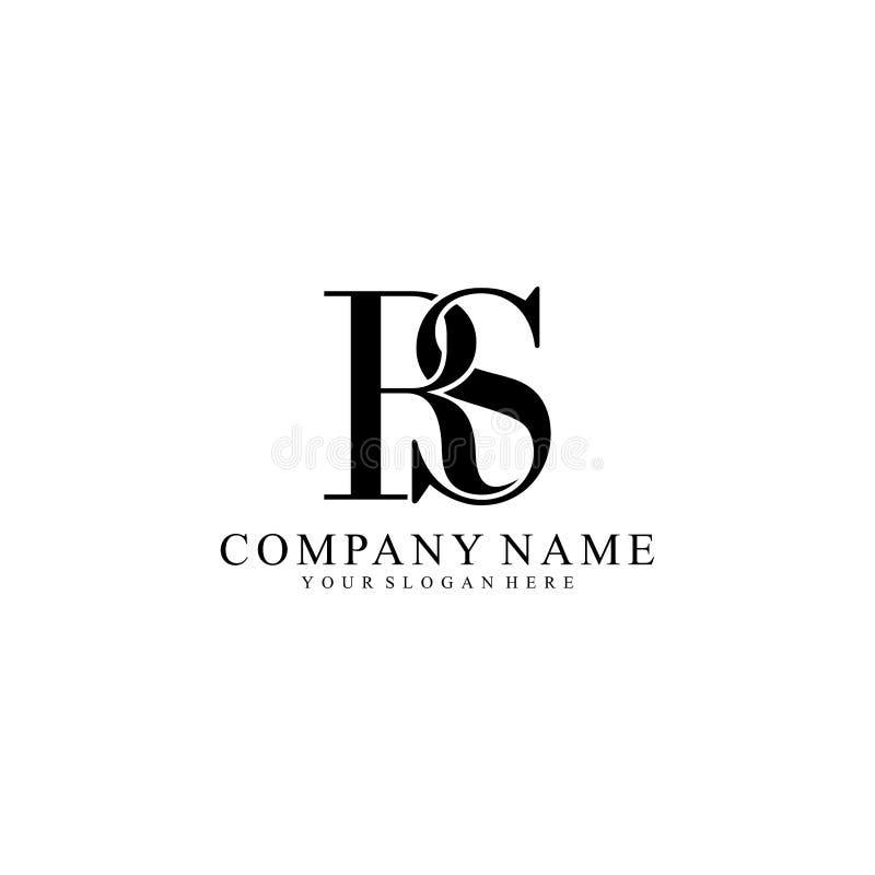 P&S Initial logo. Ornament ampersand monogram golden logo Stock Vector