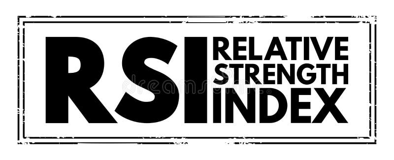 Rsi相对强度指数技术指标在金融市场分析中的应用 向量例证