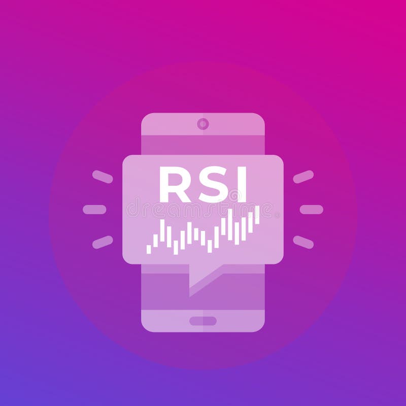 Rsi贸易指标图标相对强度指数 皇族释放例证