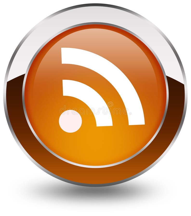 Rss button royalty free illustration