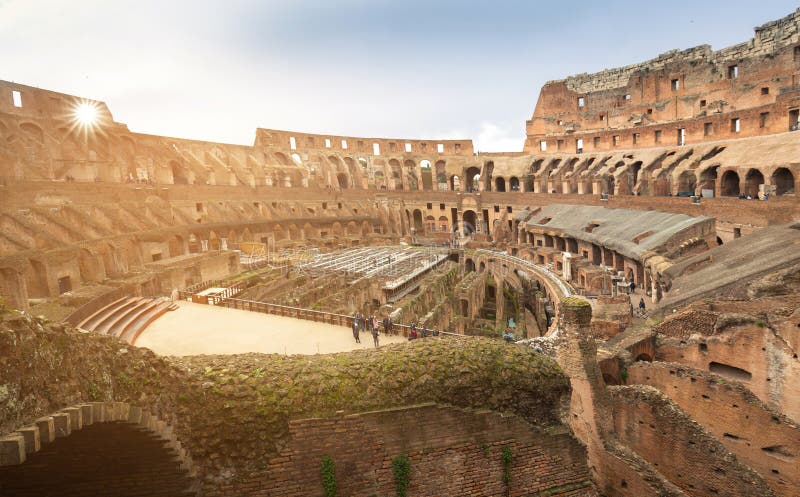 Ru?nes van Colosseum in Rome, Itali? stock fotografie Ru?nes van Colosseum in Rome, Itali? stock fotografie