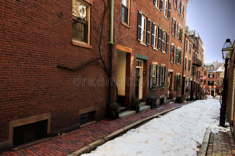 Rua Da Bolota, Em Beacon Hill, Boston, Massachusetts Foto de Stock - Imagem  de cidade, colorido: 47610424