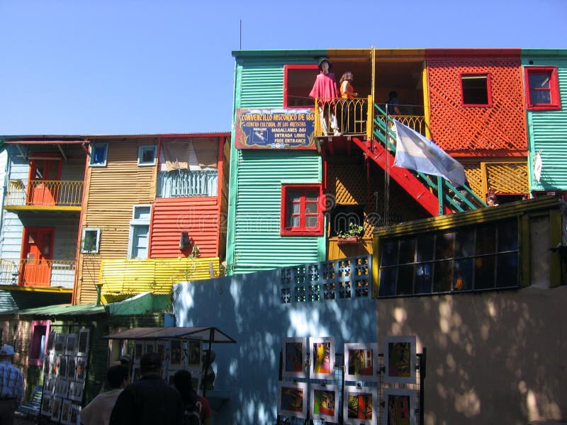 Rua de Caminito no La Boca Buenos Aires Argentina foto de stock Rua de Caminito no La Boca Buenos Aires Argentina foto de stock