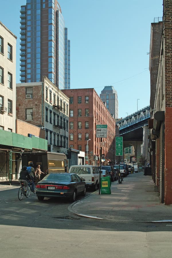 Rua DUMBO Brooklyn New York City da pérola imagem de stock Rua DUMBO Brooklyn New York City da pérola imagem de stock
