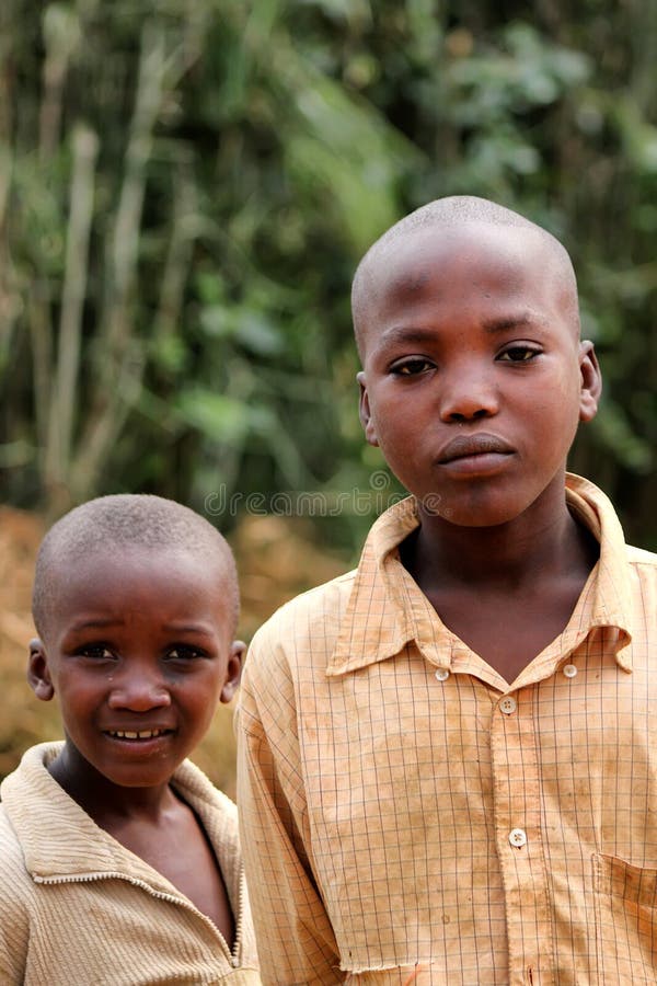 Young boys from the farm in Rwanda. Young boys from the farm in Rwanda