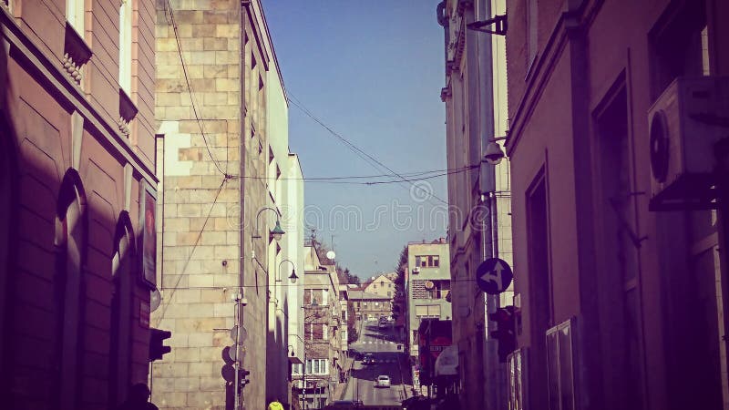 Ruas da cidade foto de stock royalty free Ruas da cidade foto de stock royalty free
