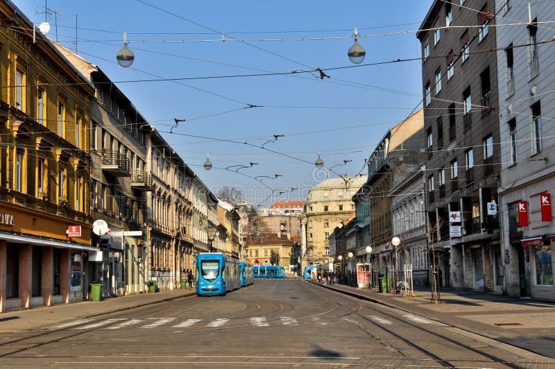 Ruas da cidade de Zagreb