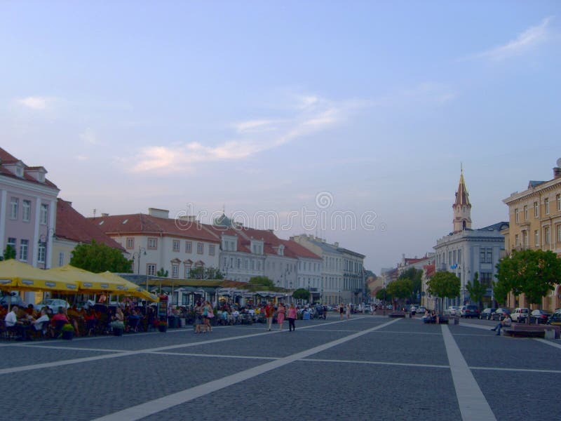 Ruas da cidade velha de Vilnius, Lituânia fotos de stock Ruas da cidade velha de Vilnius, Lituânia fotos de stock
