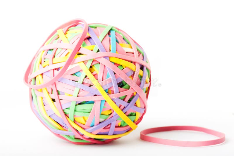 Rubberband Collection stock image. Image of compnay, ball 74413