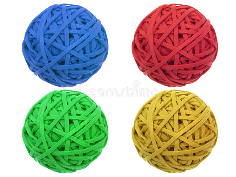 Rubber Band Ball stock image. Image of single, round 25972581