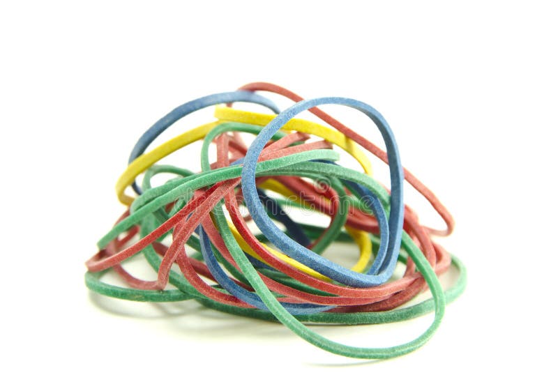 Rubber bands royalty free stock photo