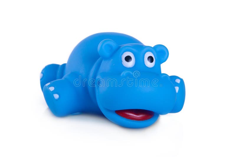 Rubber Bath Toys, Blue Hippo Stock Photo Image of young, hippo 22755954