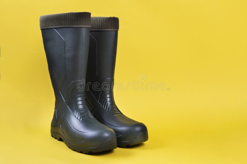 Rubber boots for fishing stock photo. Image of comfortable - 128866204