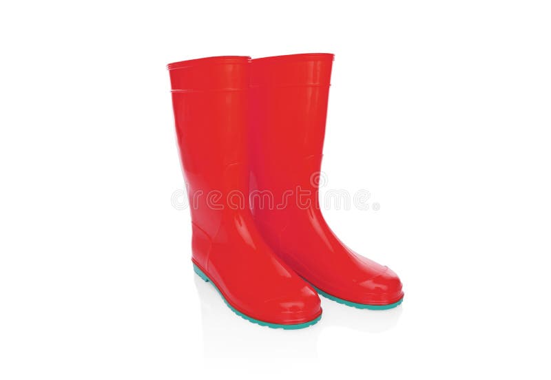 Rubber boots isolate. stock image. Image of build, gardening 93936519