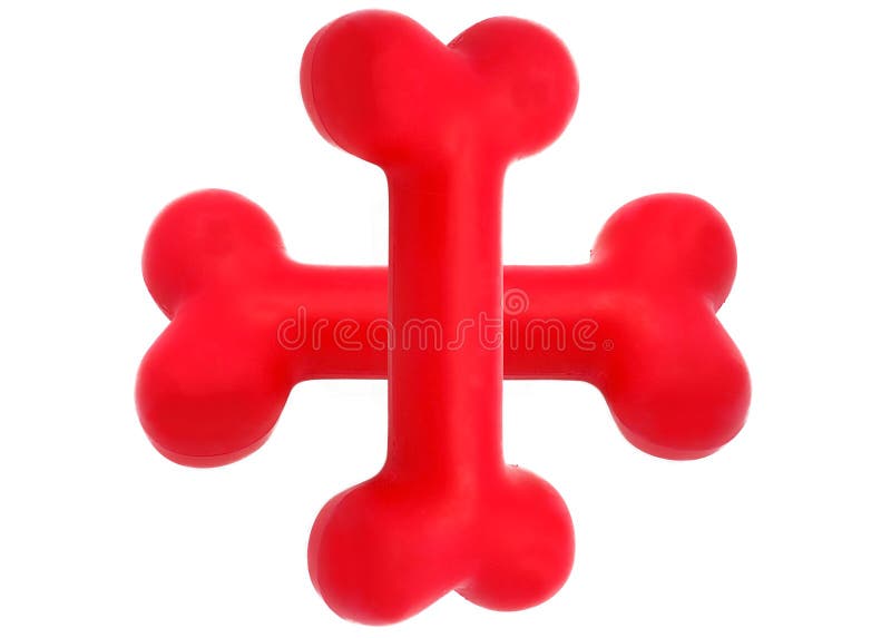Rubber Dog bone symbol stock photography