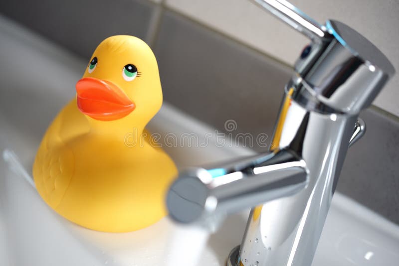 Rubber duck in the bath