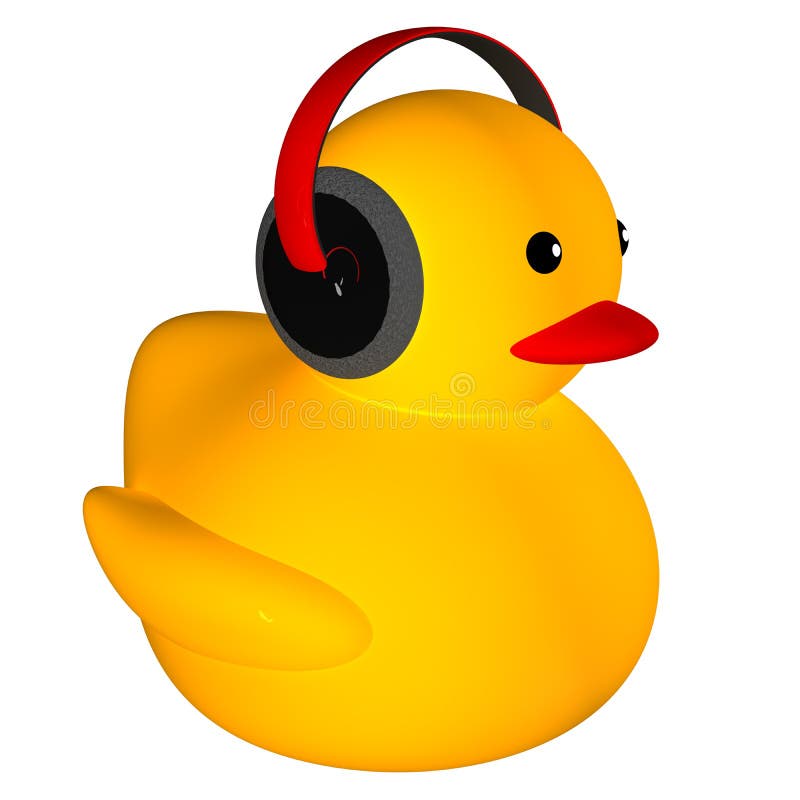 Duck music stock illustration. Illustration of isolated 13143372