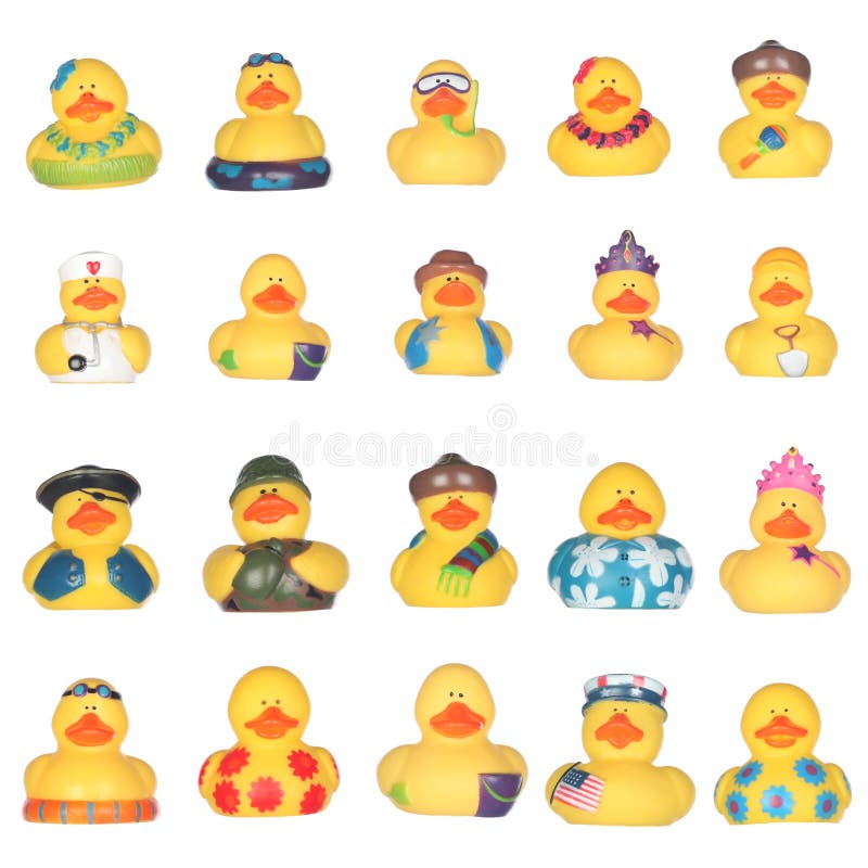 Rubber ducks vector illustration