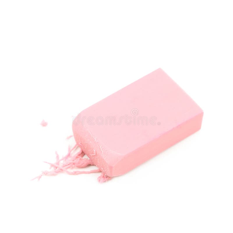 Rubber eraser isolated stock photo. Image of erased 121443966