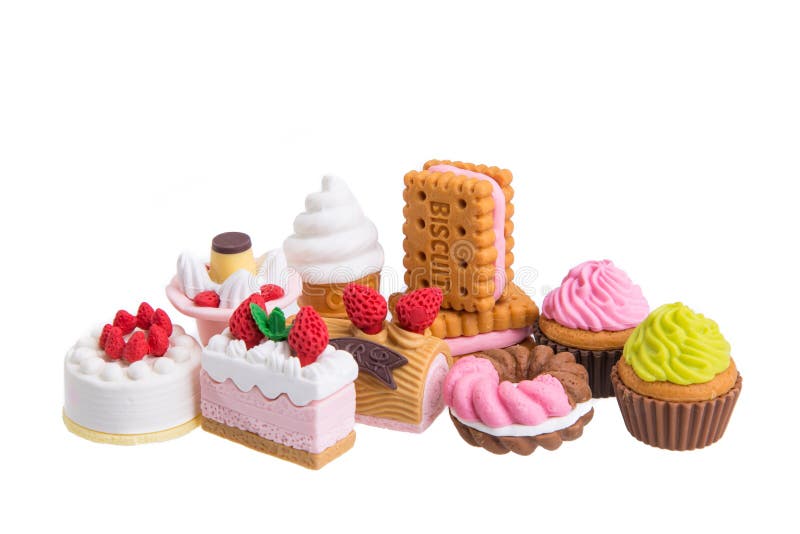 Rubber food toys stock photo. Image of donuts, junk, biscuit 56820060