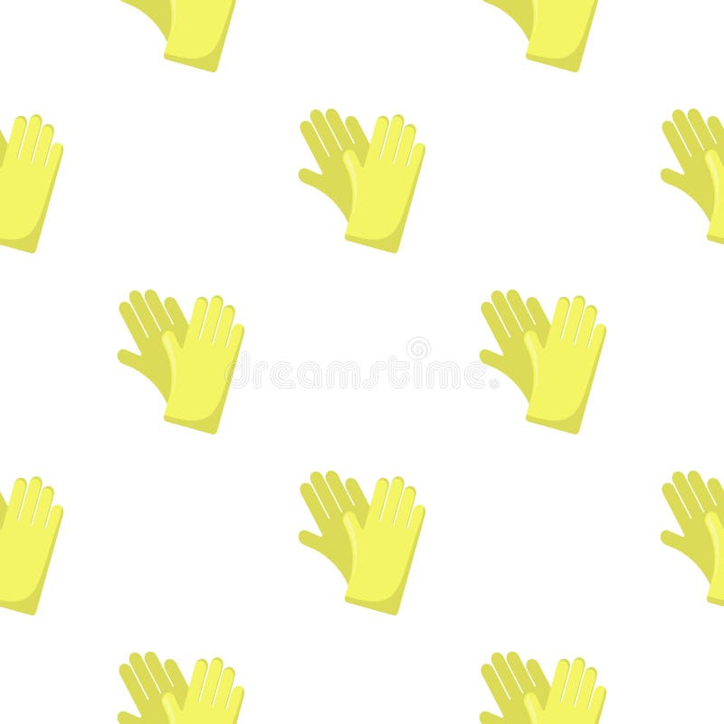 Rubber Gloves Cartoon Icon. Illustration for  and Mobile Design