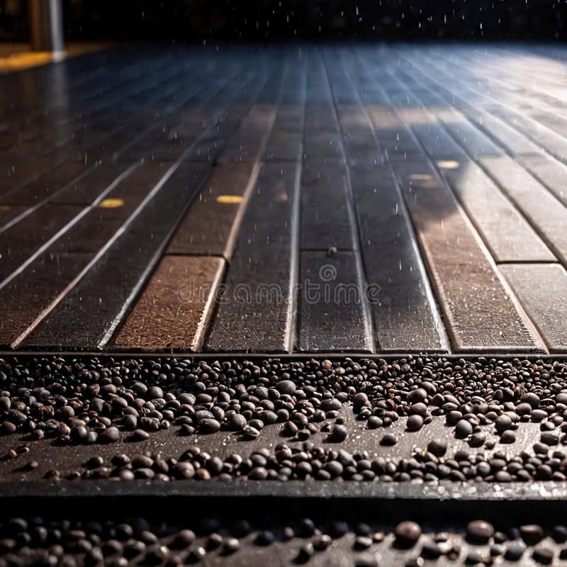 Rubber gym mat flooring for support during indoor exercise and workout royalty free illustration