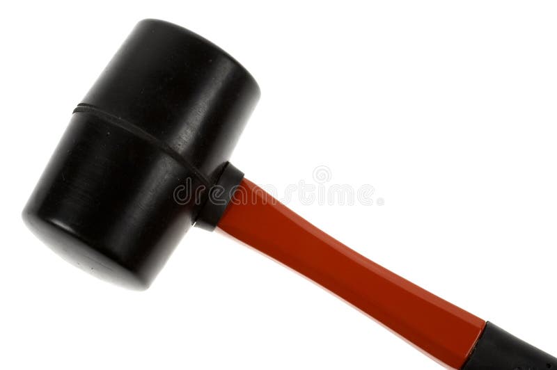 Rubber mallet stock photo