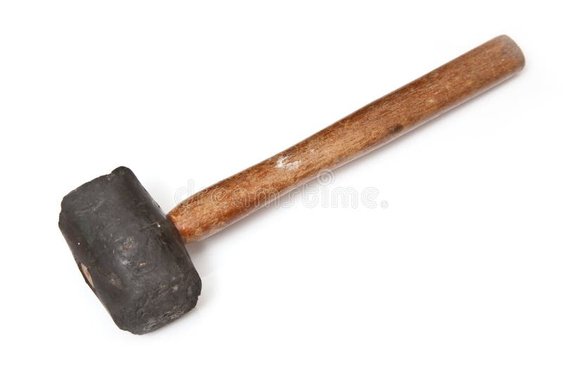 Rubber mallet royalty free stock photo