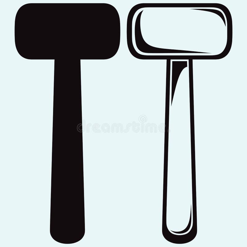 Rubber Mallet Vector Illustration Stock Vector Illustration of heavy