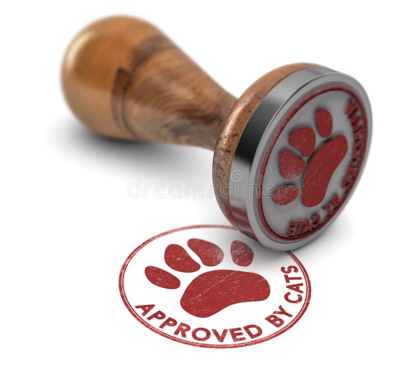 Pet Services Approved By Cats stock illustration Pet Services Approved By Cats stock illustration