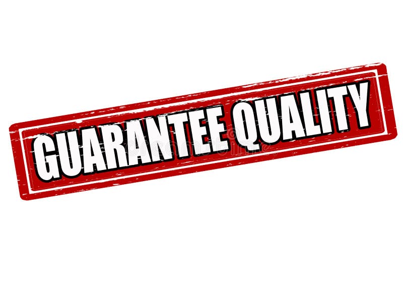 Guarantee quality stock illustration. Illustration of sign 109008852