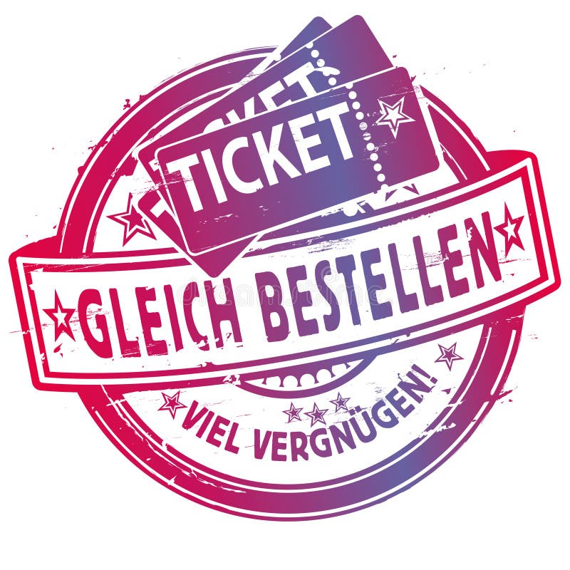 Rubber stamp with tickets