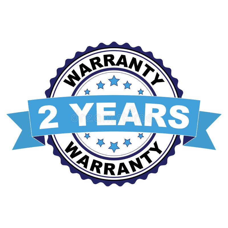 Two Years Warranty Tag, Label Stamp Vector Design Stock Illustration